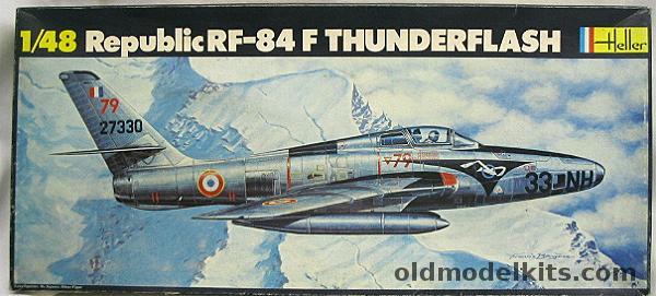 Heller 1/48 Republic RF-84F Thunderflash - Norwegian / Belgian or French Air Forces, 556 plastic model kit